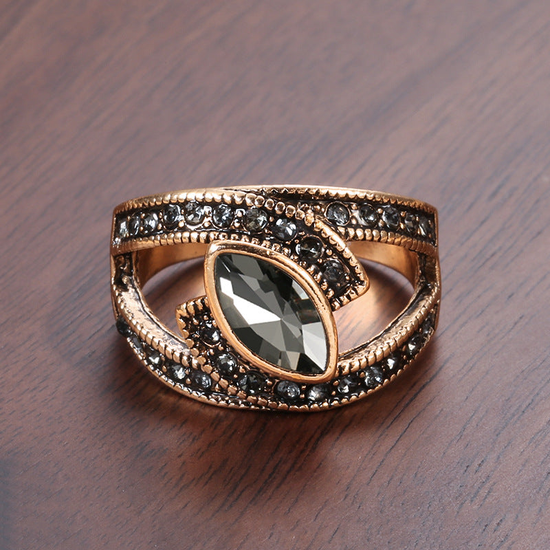 Boho Ethnic Crystal Ring