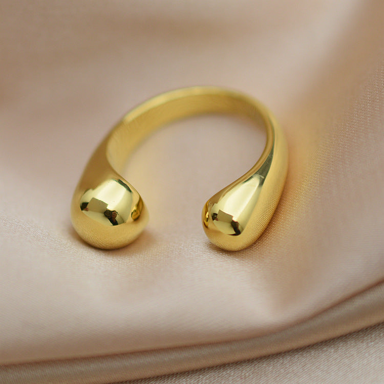Gold Metal Brass Plated Opening Rings