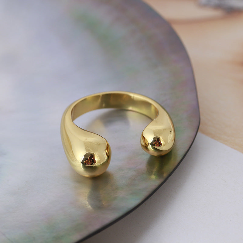 Gold Metal Brass Plated Opening Rings