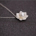 Pearl Lotus Flower Necklaces