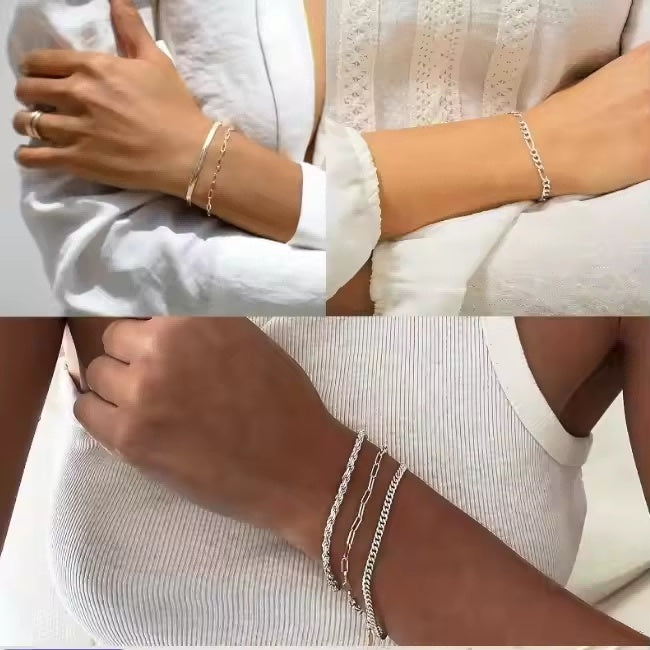 Silver Plated Dainty Bracelets