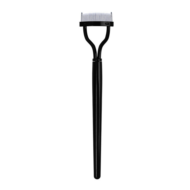 Semi-arc Steel Tooth Brow Groomer Double Head Concealer Brush