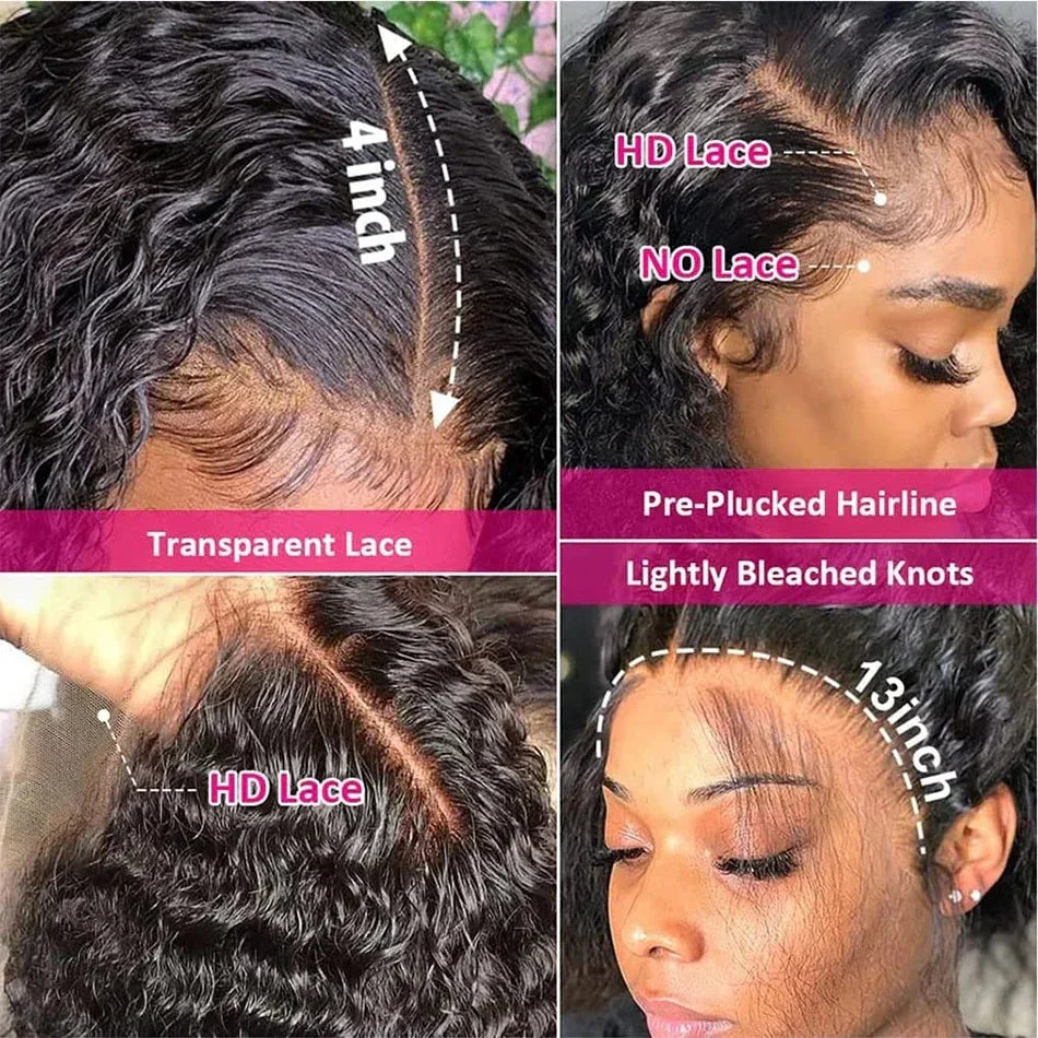 Deep Wave Frontal Wig