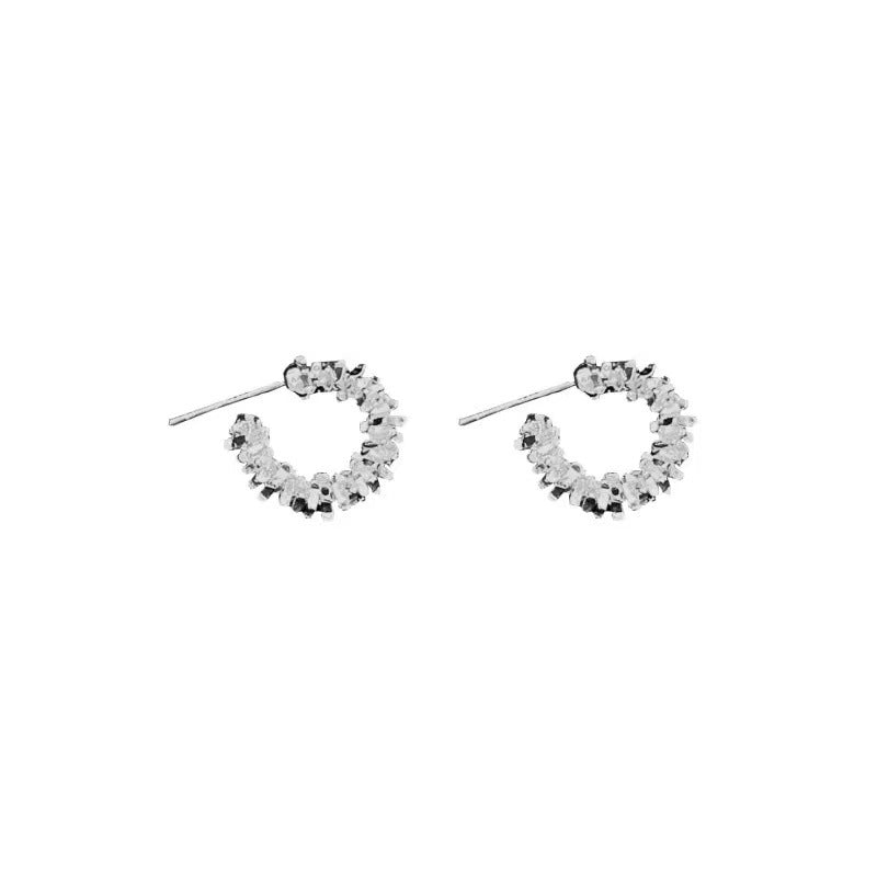 Small And Exquisite Silver Earrings