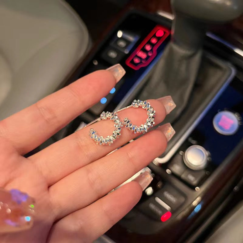 Small And Exquisite Silver Earrings