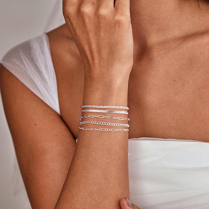 Silver Plated Dainty Bracelets
