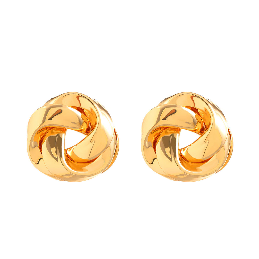 Twisted Alloy Stud Earrings